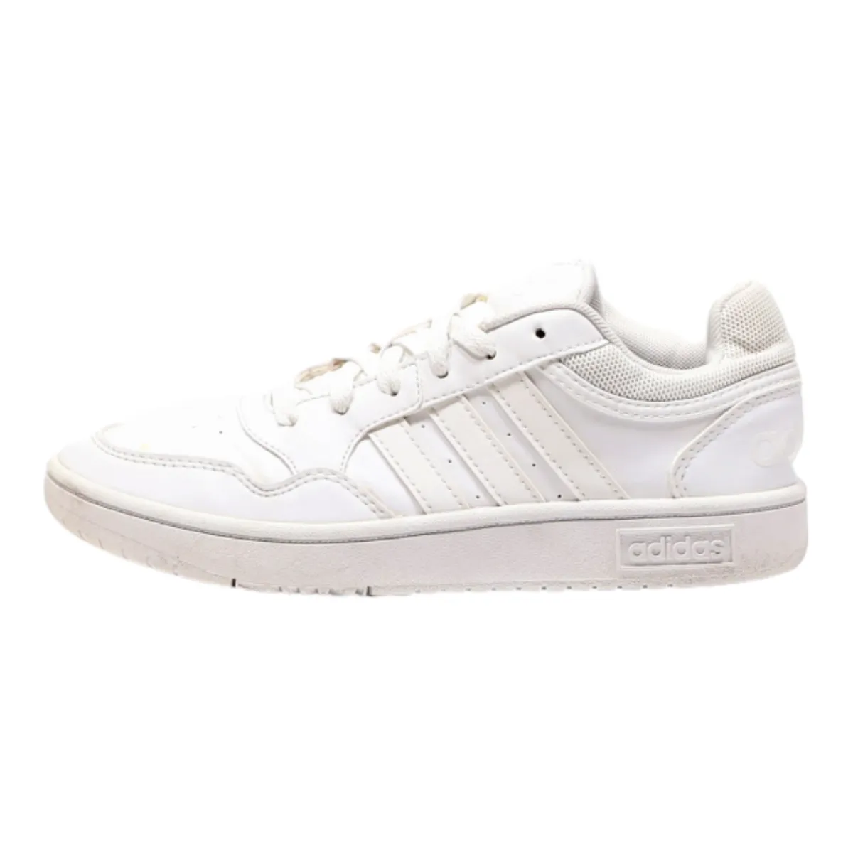 ADIDAS Hoops 3.0 Sneaker Trainers White Leather Girls UK 4