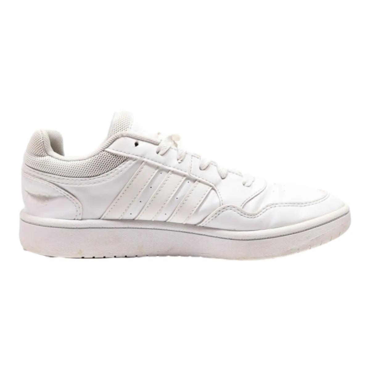 ADIDAS Hoops 3.0 Sneaker Trainers White Leather Girls UK 4