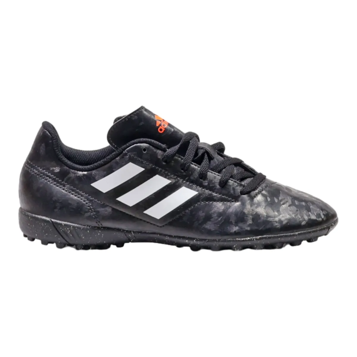 ADIDAS Low Top Trainers Black Leather Mens UK 5.5