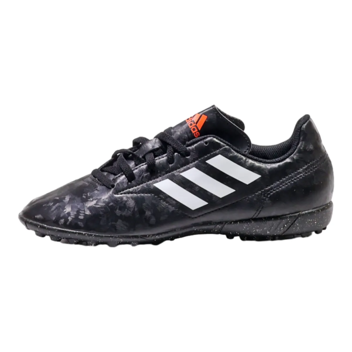 ADIDAS Low Top Trainers Black Leather Mens UK 5.5