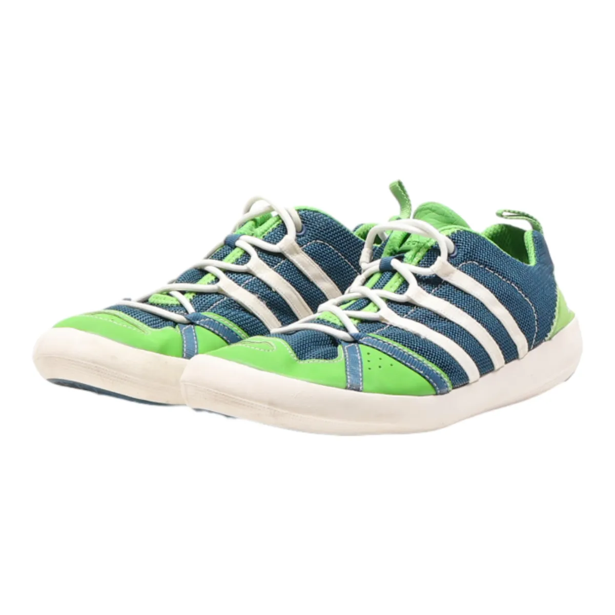 ADIDAS Low Top Trainers Green Synthetic Boys UK 5.5