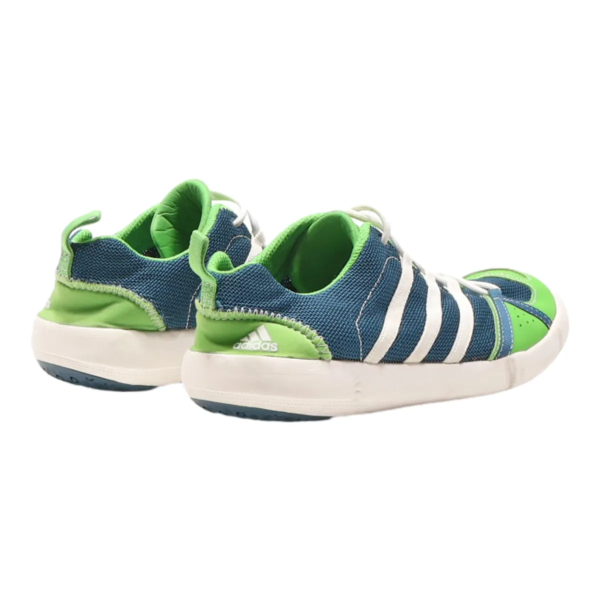 ADIDAS Low Top Trainers Green Synthetic Boys UK 5.5