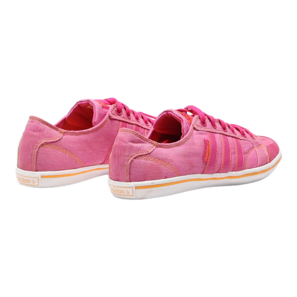 ADIDAS Low Top Trainers Pink Canvas Womens UK 6