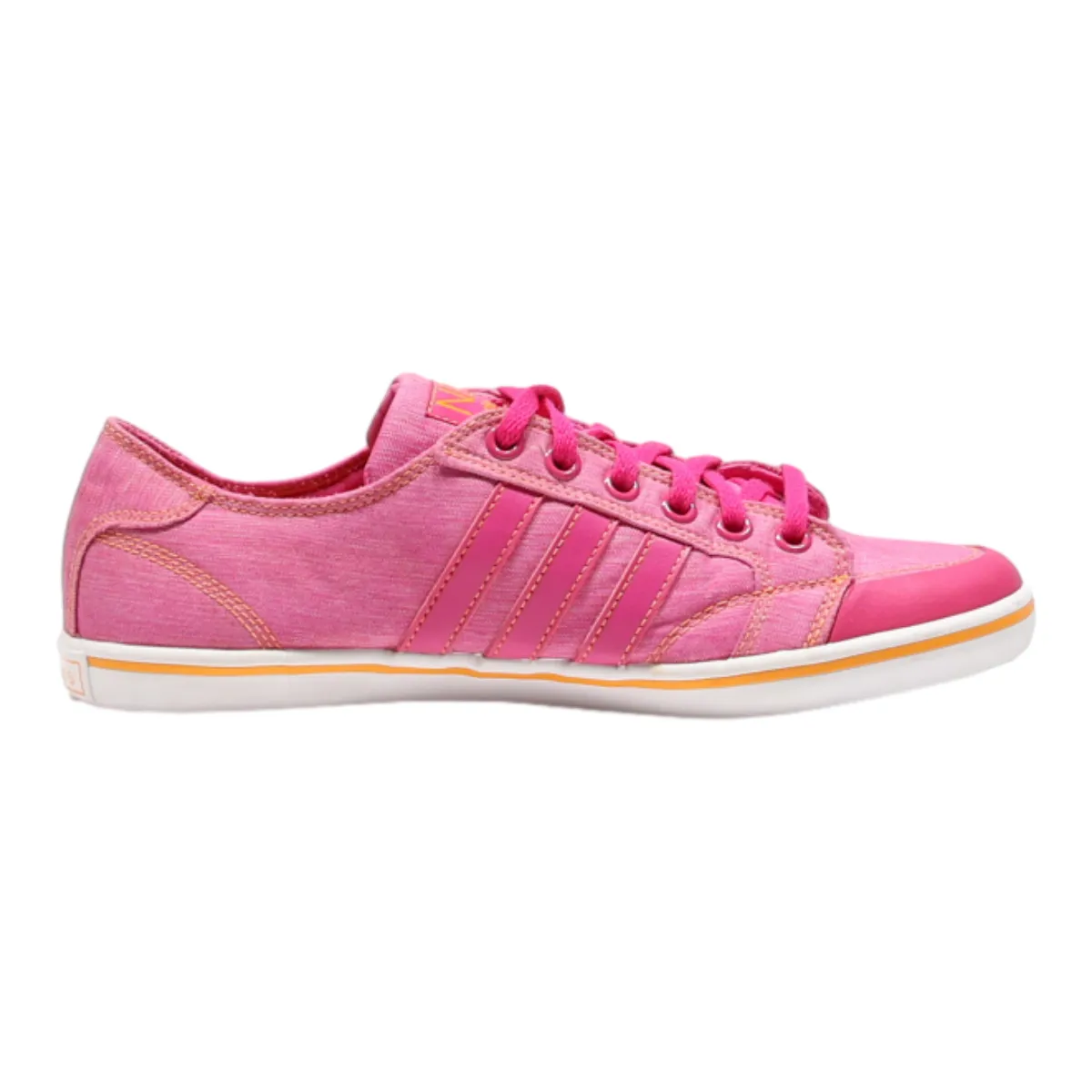 ADIDAS Low Top Trainers Pink Canvas Womens UK 6