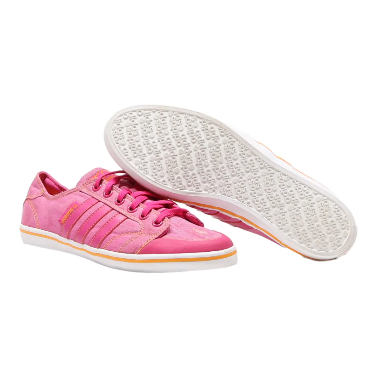 ADIDAS Low Top Trainers Pink Canvas Womens UK 6