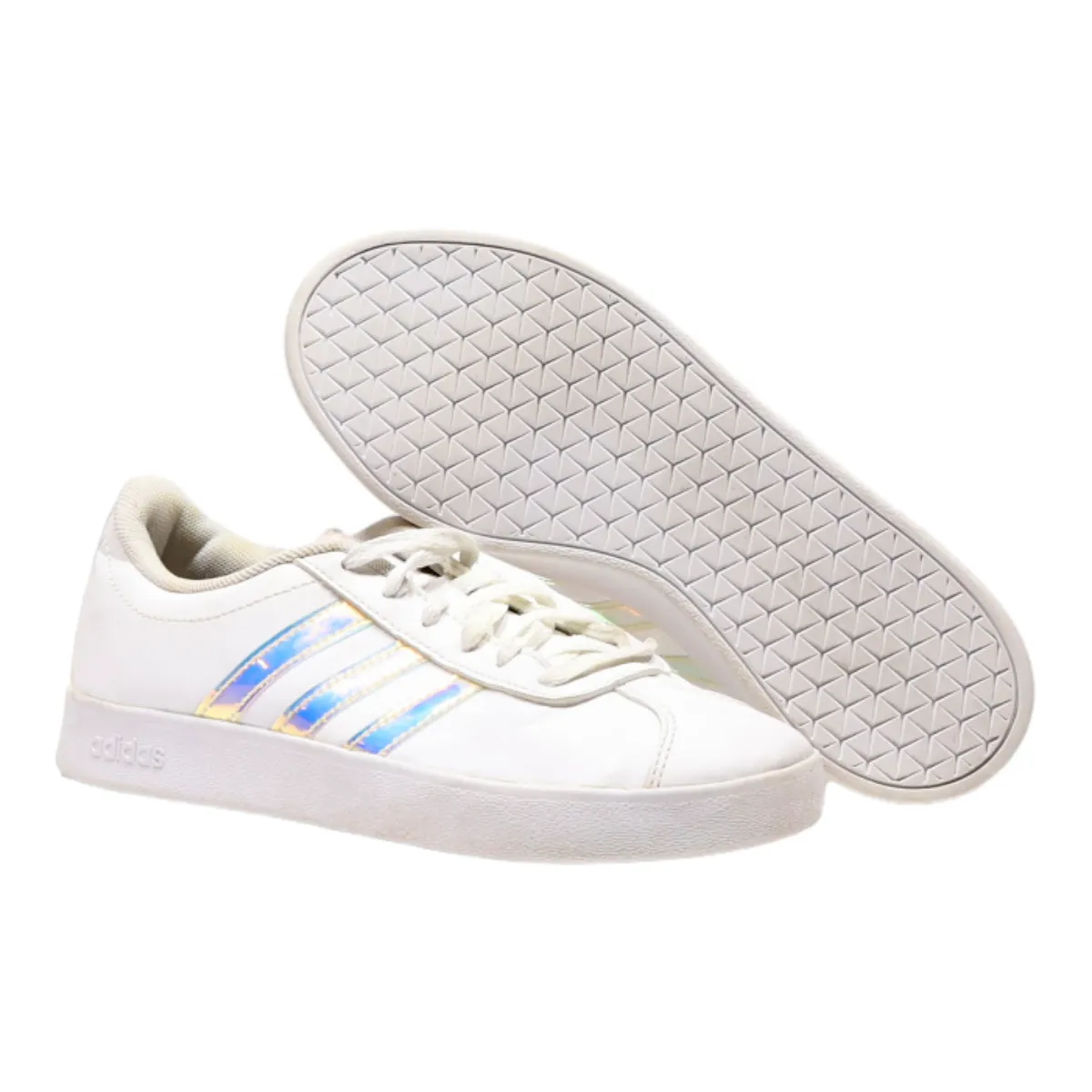 ADIDAS Low Top Trainers White Leather Womens UK 3.5