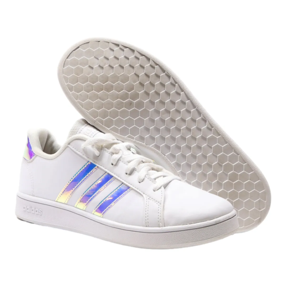 ADIDAS Low Top Trainers White Leather Womens UK 4.5