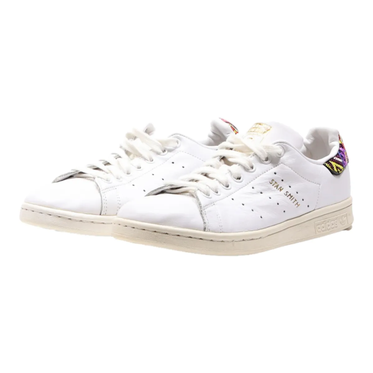 ADIDAS Low Top Trainers White Leather Womens UK 6