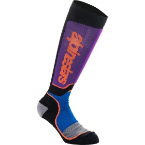 Alpinestars MX Plus Socks Black / Purple / Blue