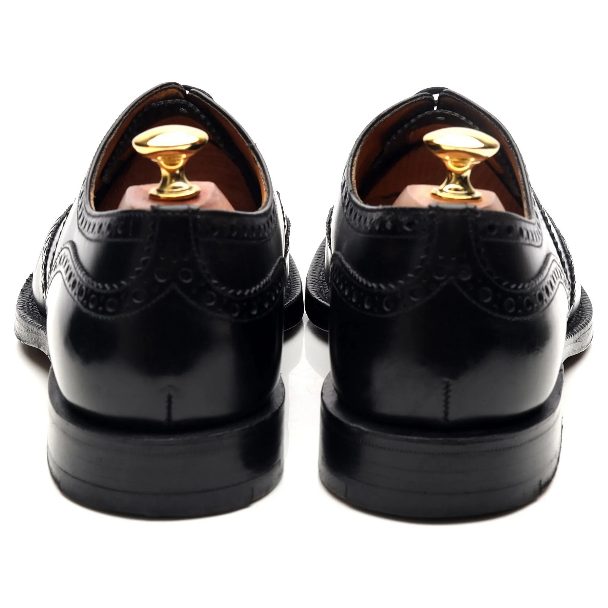 'Attleborough' Black Leather Oxford Brogues UK 9 F