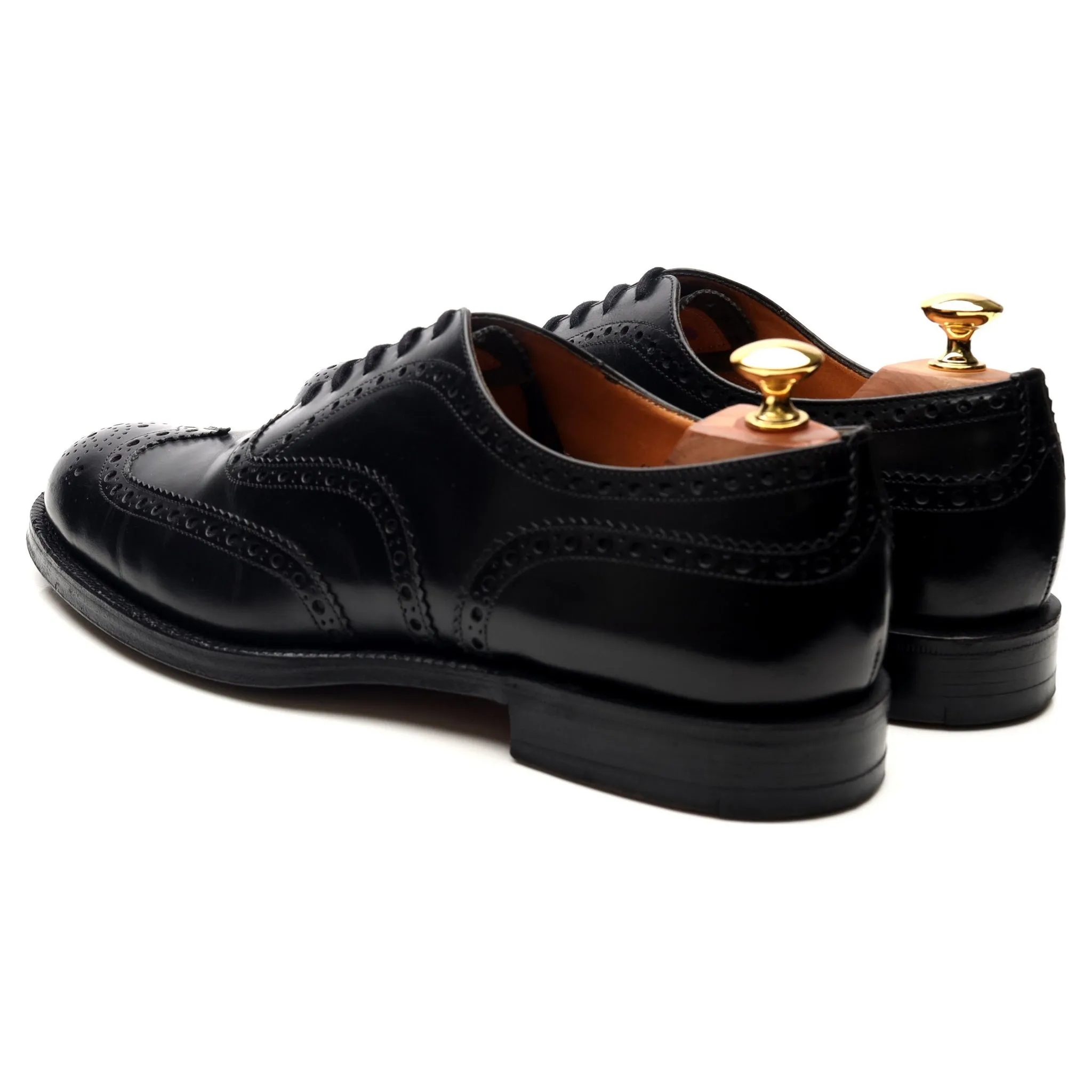 'Attleborough' Black Leather Oxford Brogues UK 9 F