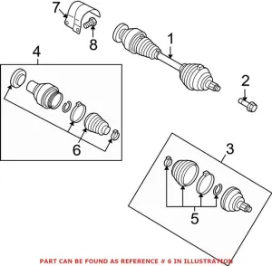 Audi VW CV Joint Boot Kit – Front Inner 5N0498201