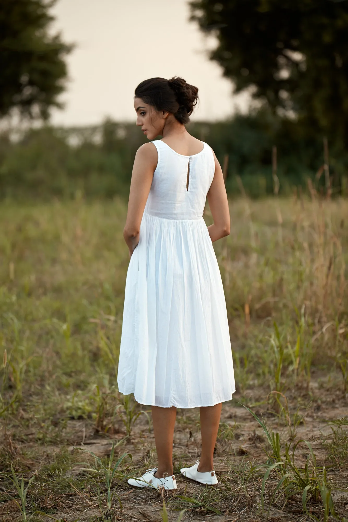 Bahar Dress - White