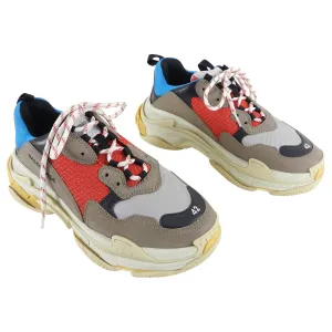 Balenciaga Triple S Trainers - Red, Blue, Grey - 9