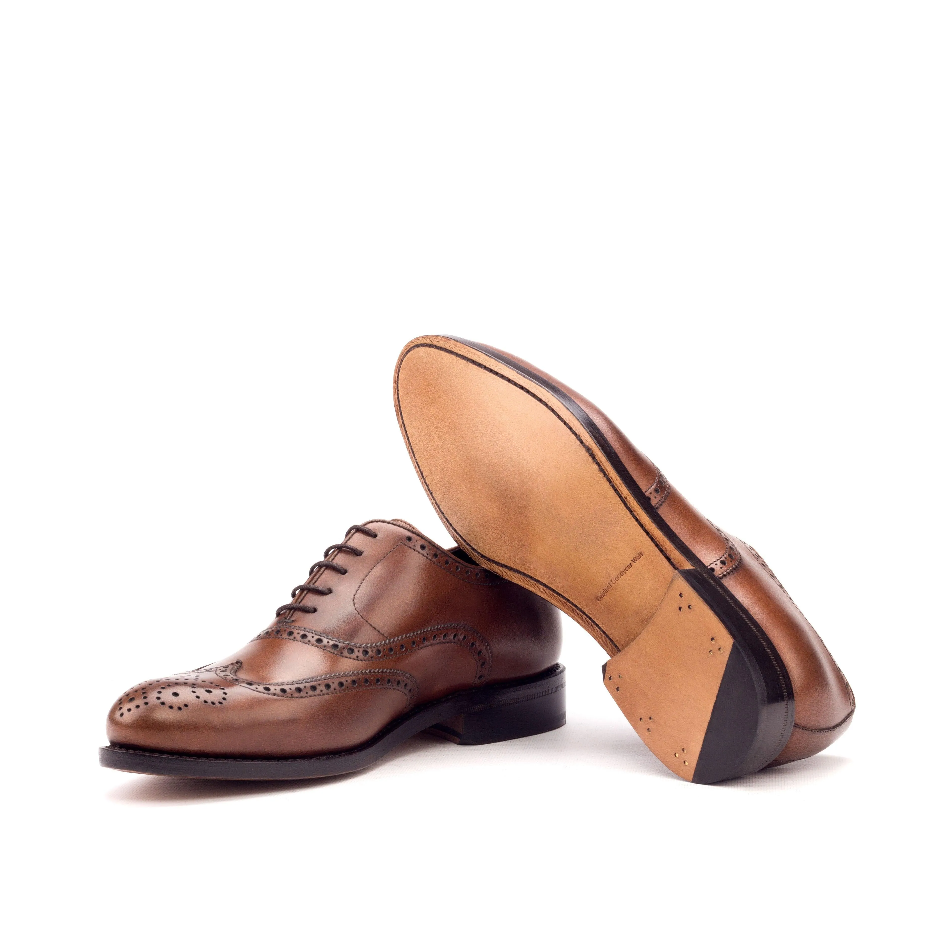 Brown Leather Brogue Shoes