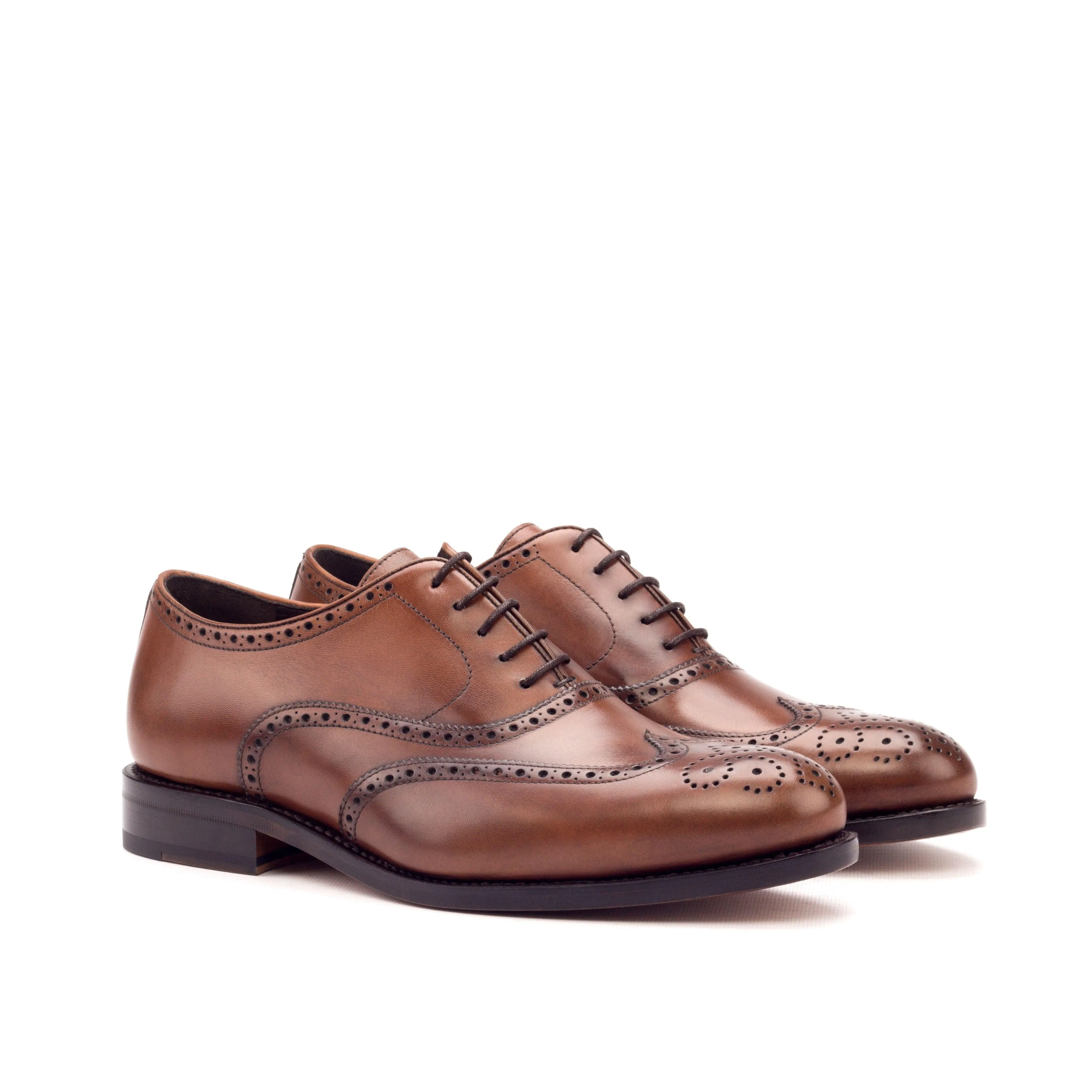 Brown Leather Brogue Shoes