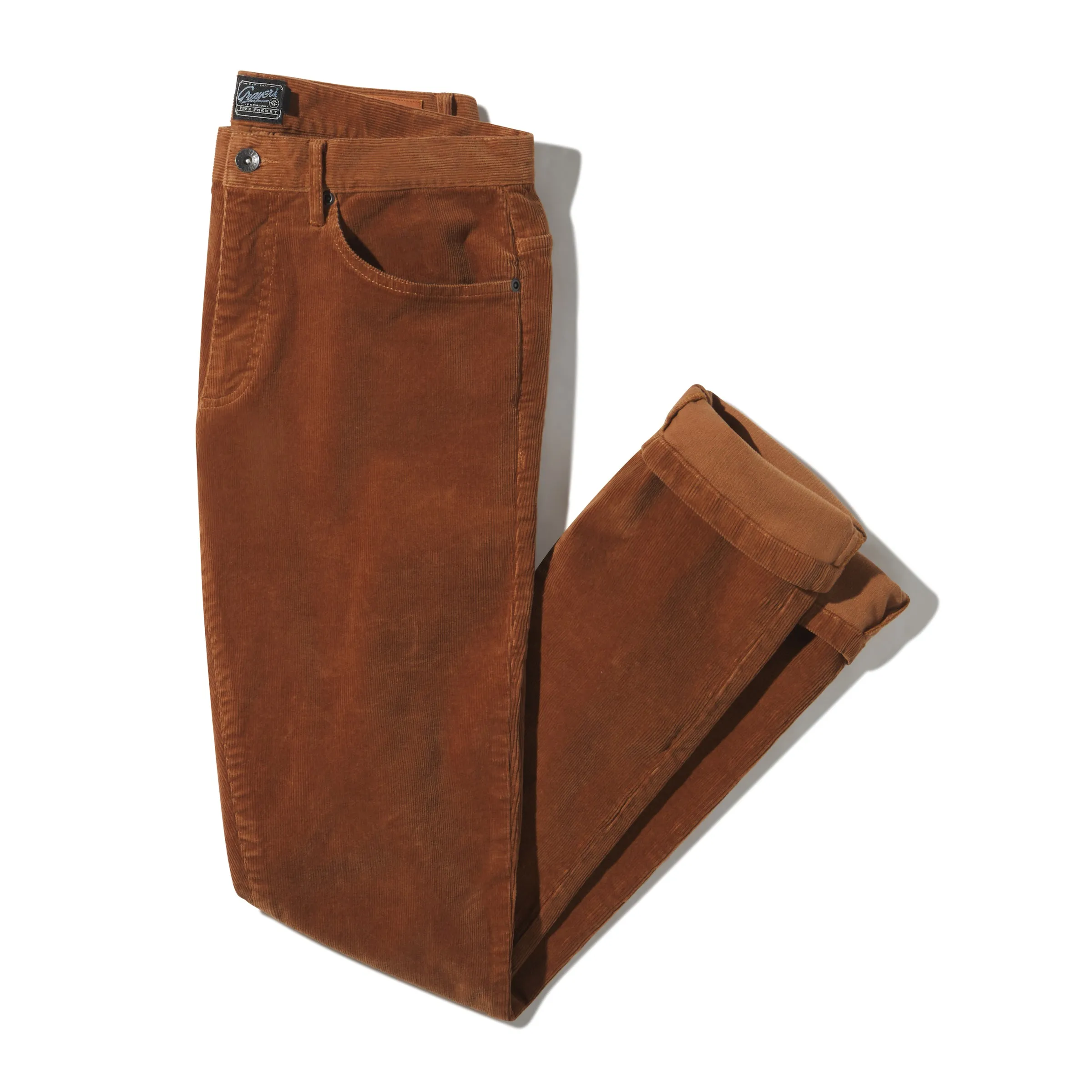 Burlington 5 Pocket Stretch Corduroy - Rawhide