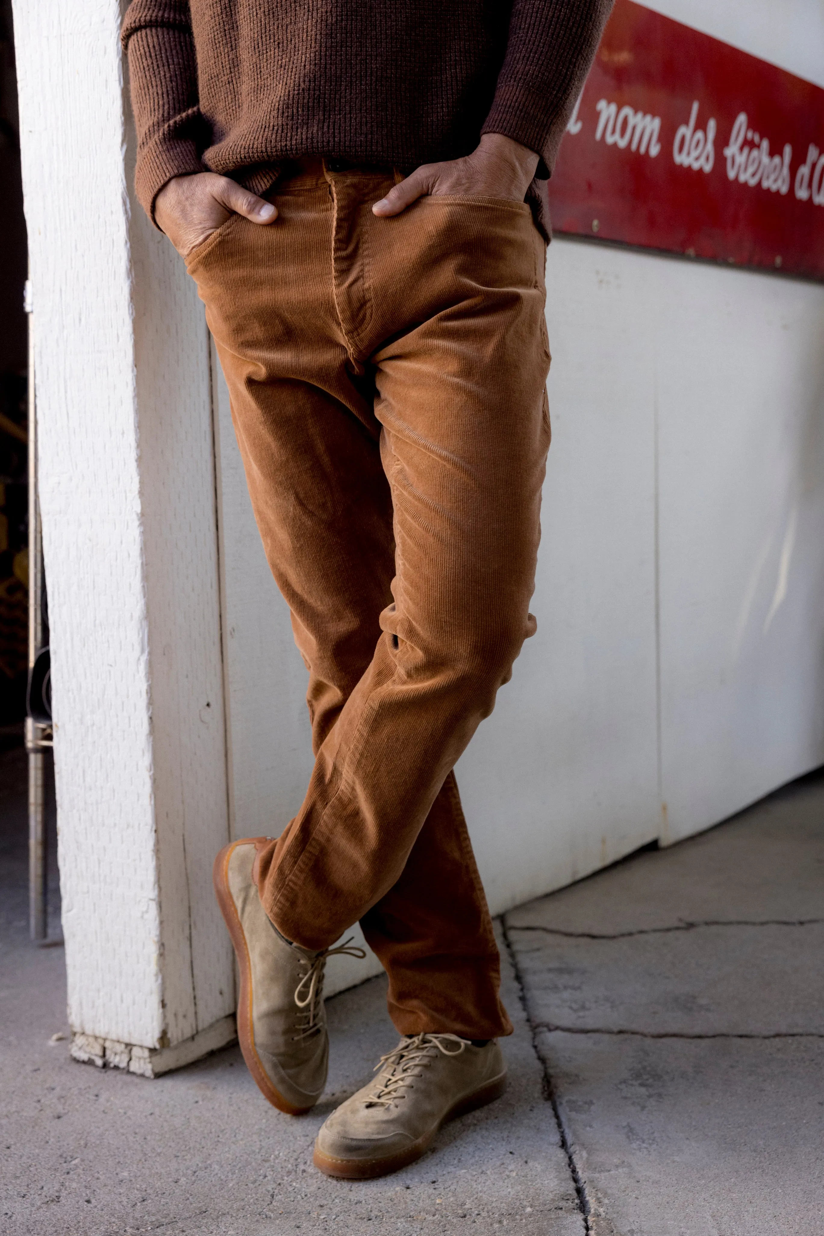 Burlington 5 Pocket Stretch Corduroy - Rawhide