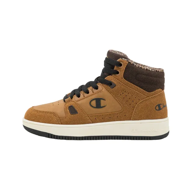 Champion scarpa sneakers alta da ragazzo Rebound Mid Winterized S32719 YS008 giallonero