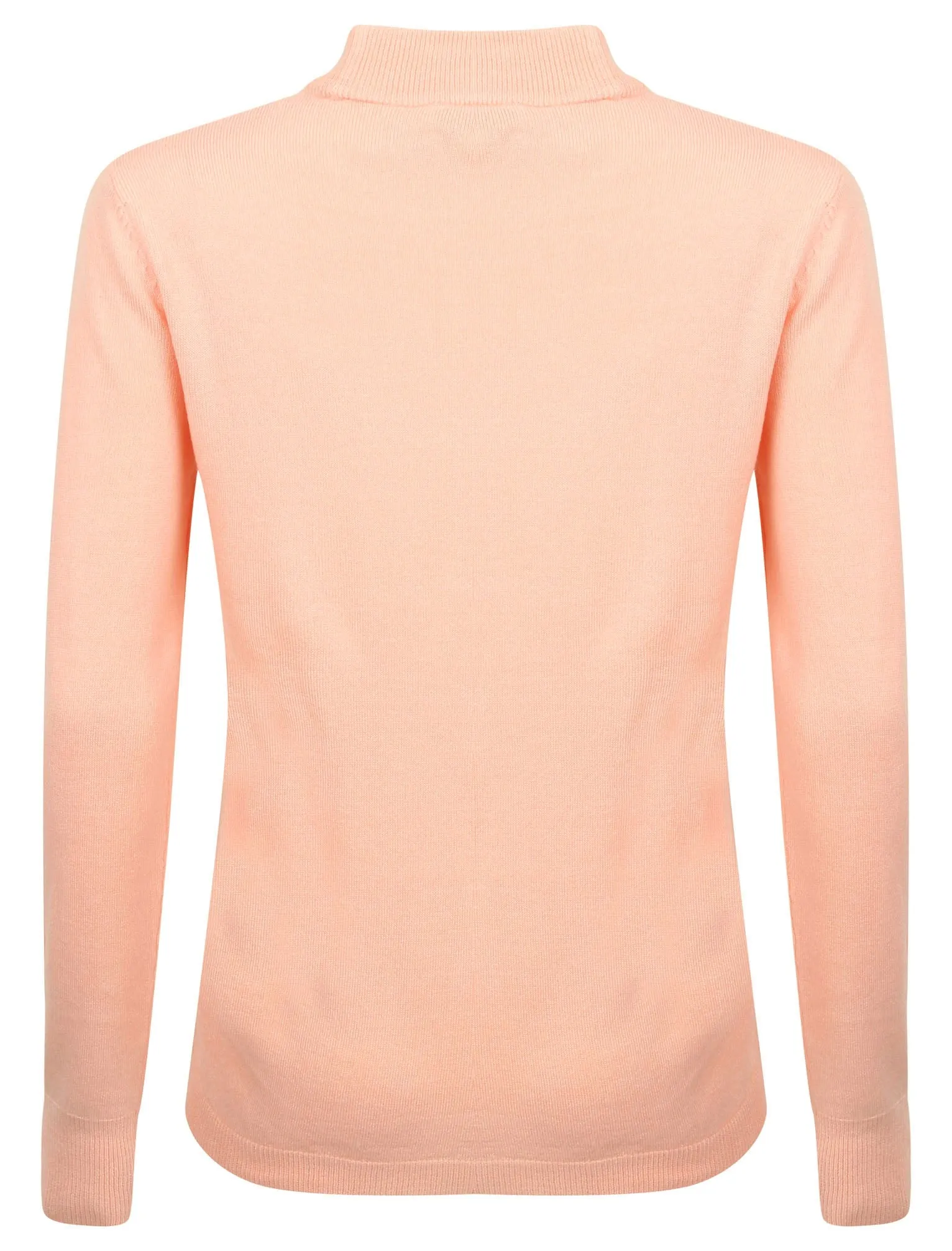 Clinton Turtle Neck Jumper in Dusty Pink - Plum Tree