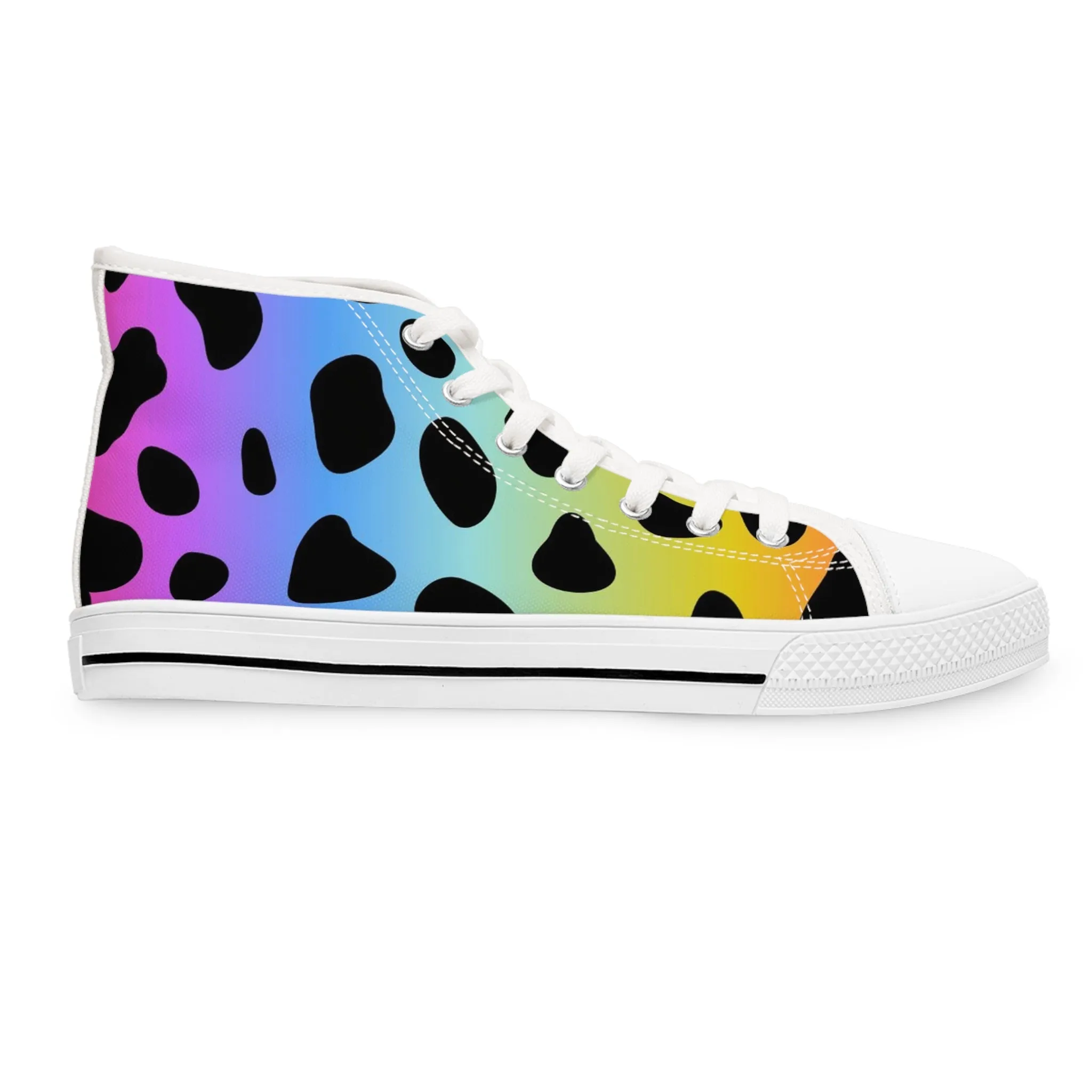 Colorful Jaguar - Inovax Women's Hight Top Sneakers