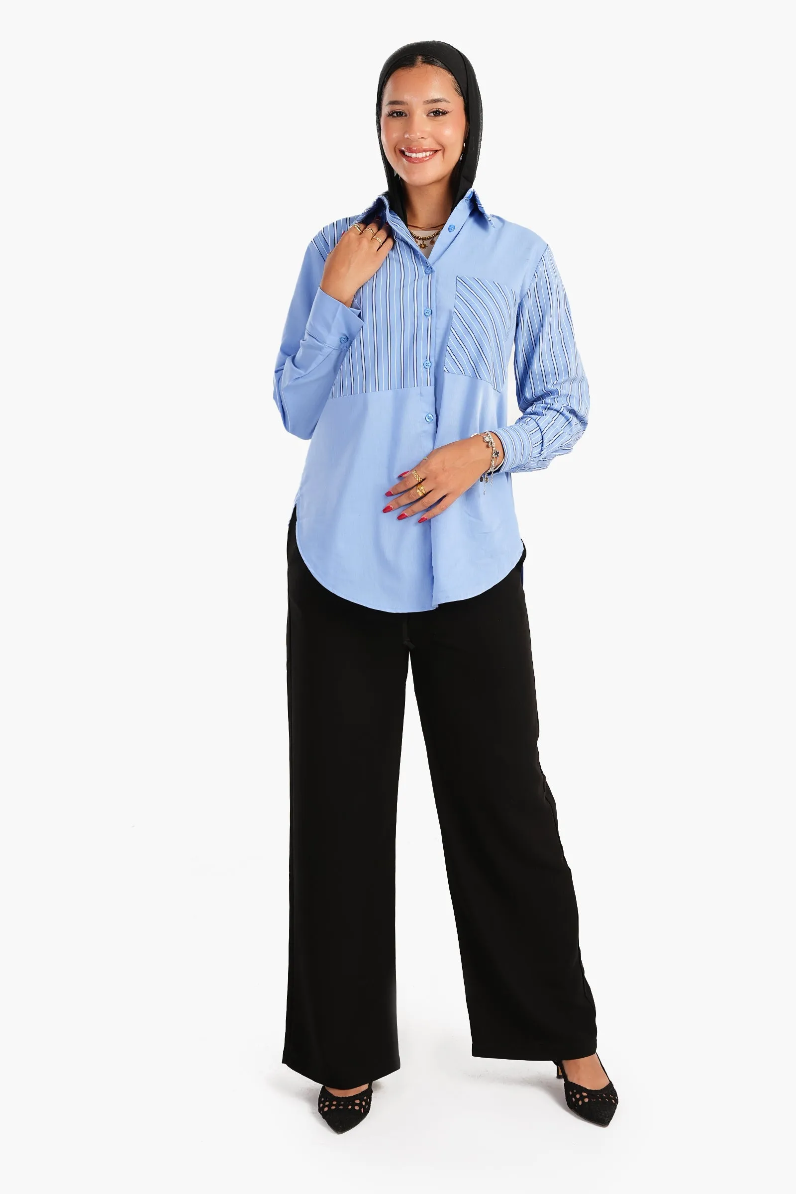 Crepe Straight Cut Pants