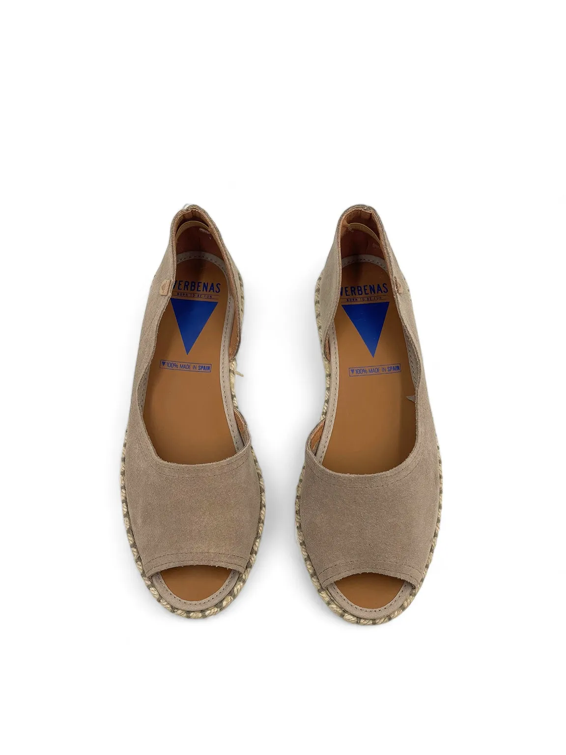 Cruz Serraje Open-toe Flats Espadrilles