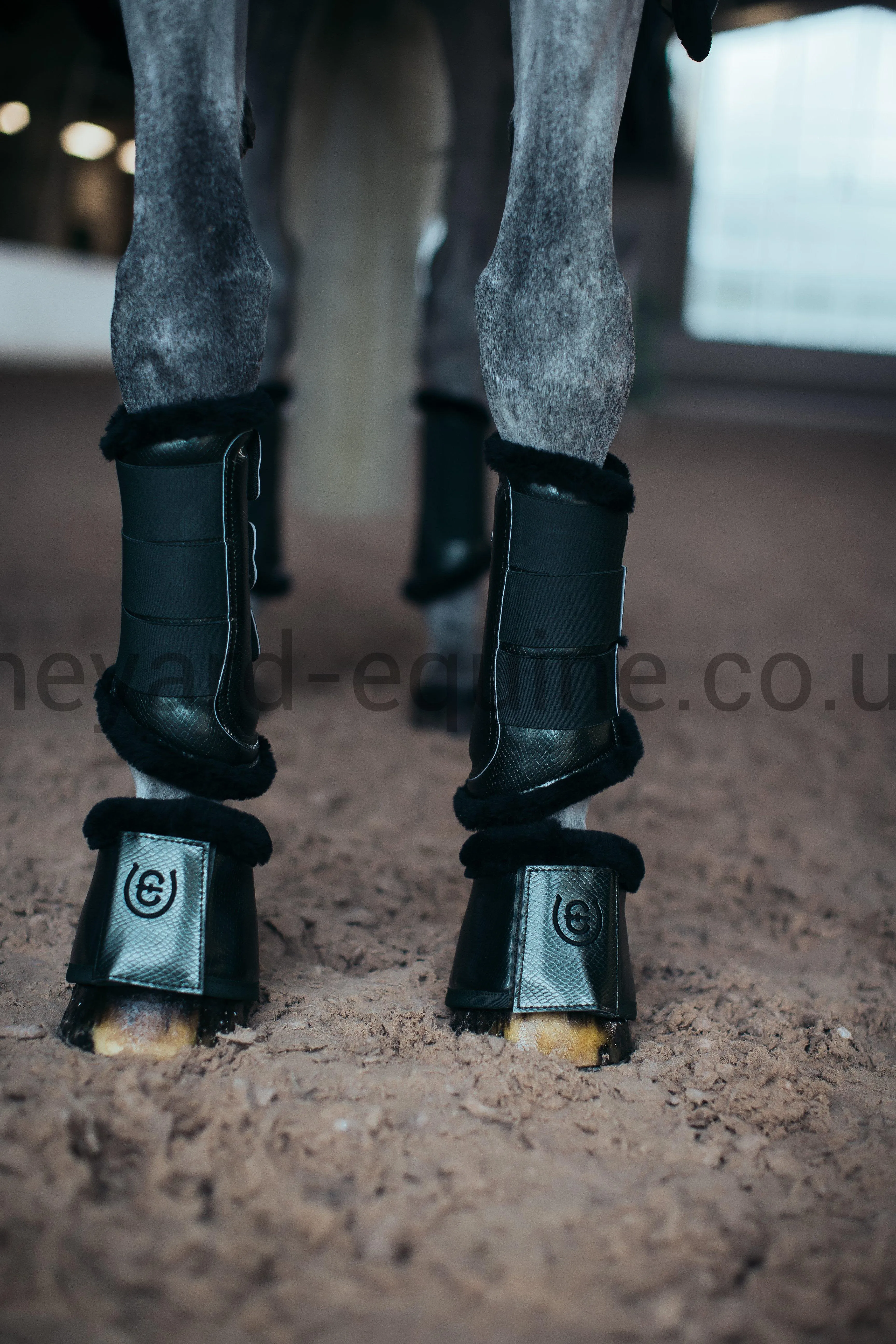 Equestrian Stockholm Brushing Boots - Deep Olivine