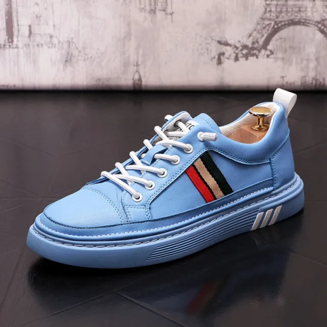 Fashion Leather Men Casual Sneakers