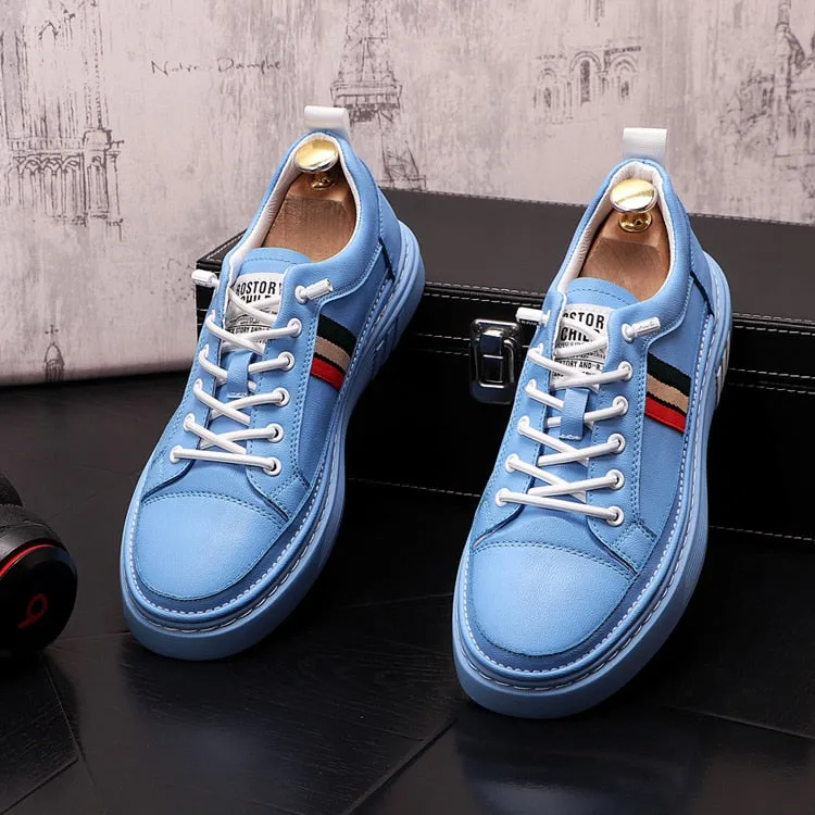 Fashion Leather Men Casual Sneakers