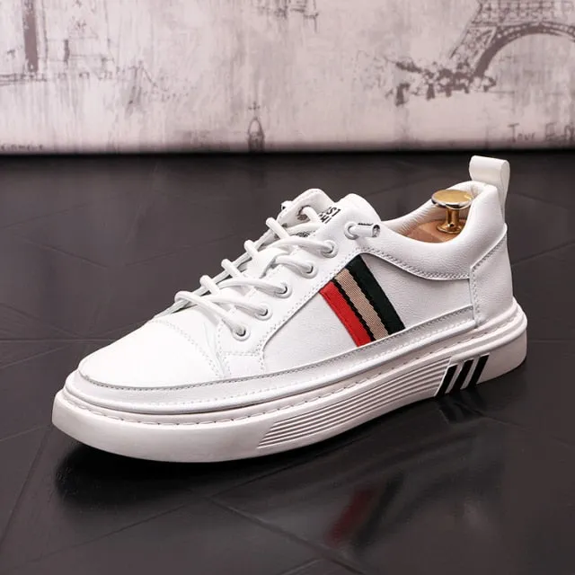 Fashion Leather Men Casual Sneakers