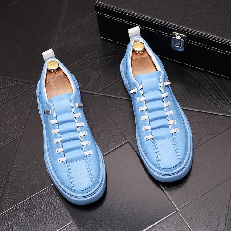 Fashion Leather Men Casual Sneakers