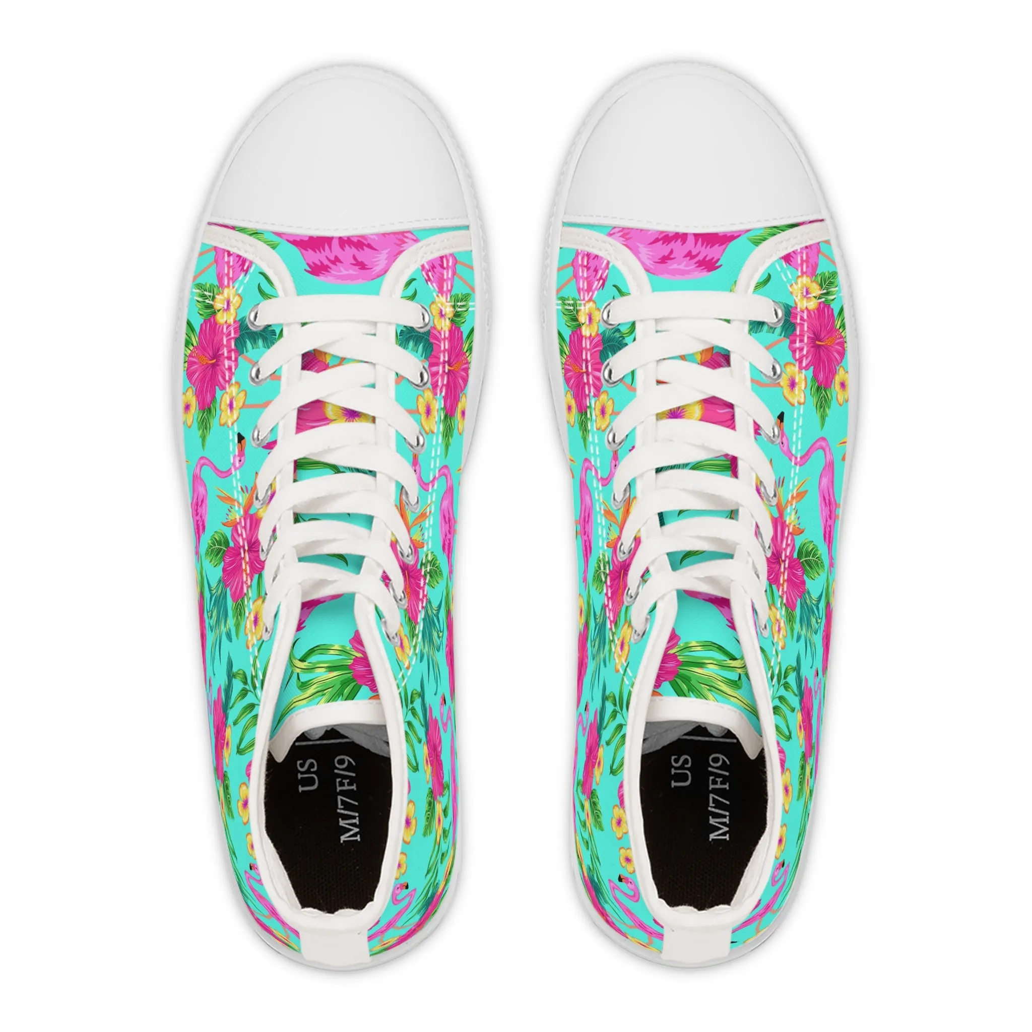 Flamingo Women's High Top Sneakers