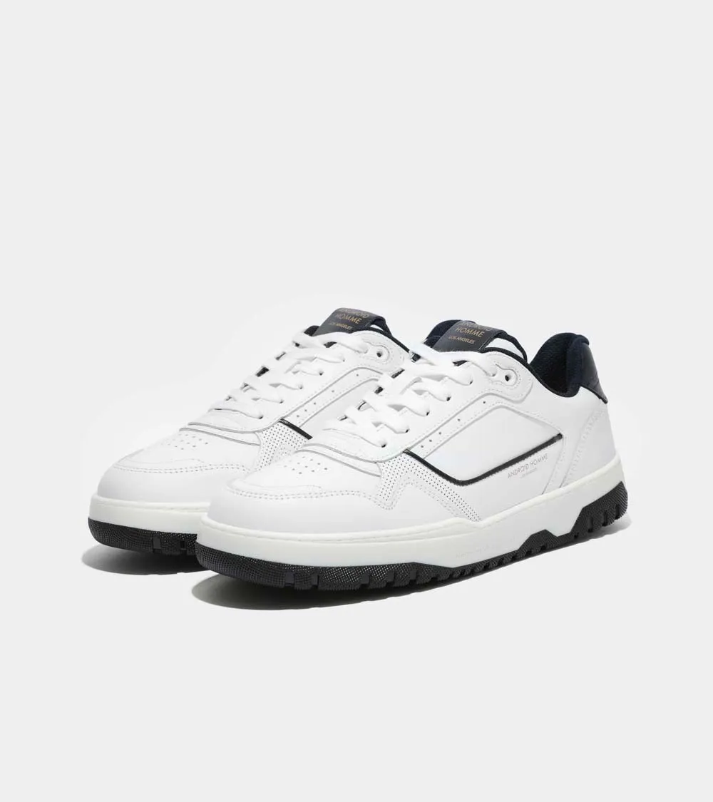 Forum Court | White Leather Navy AHP224-71