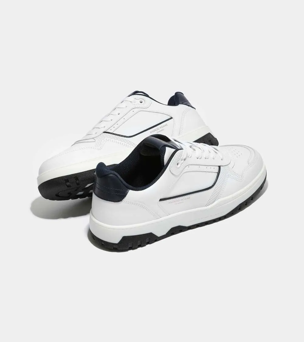 Forum Court | White Leather Navy AHP224-71