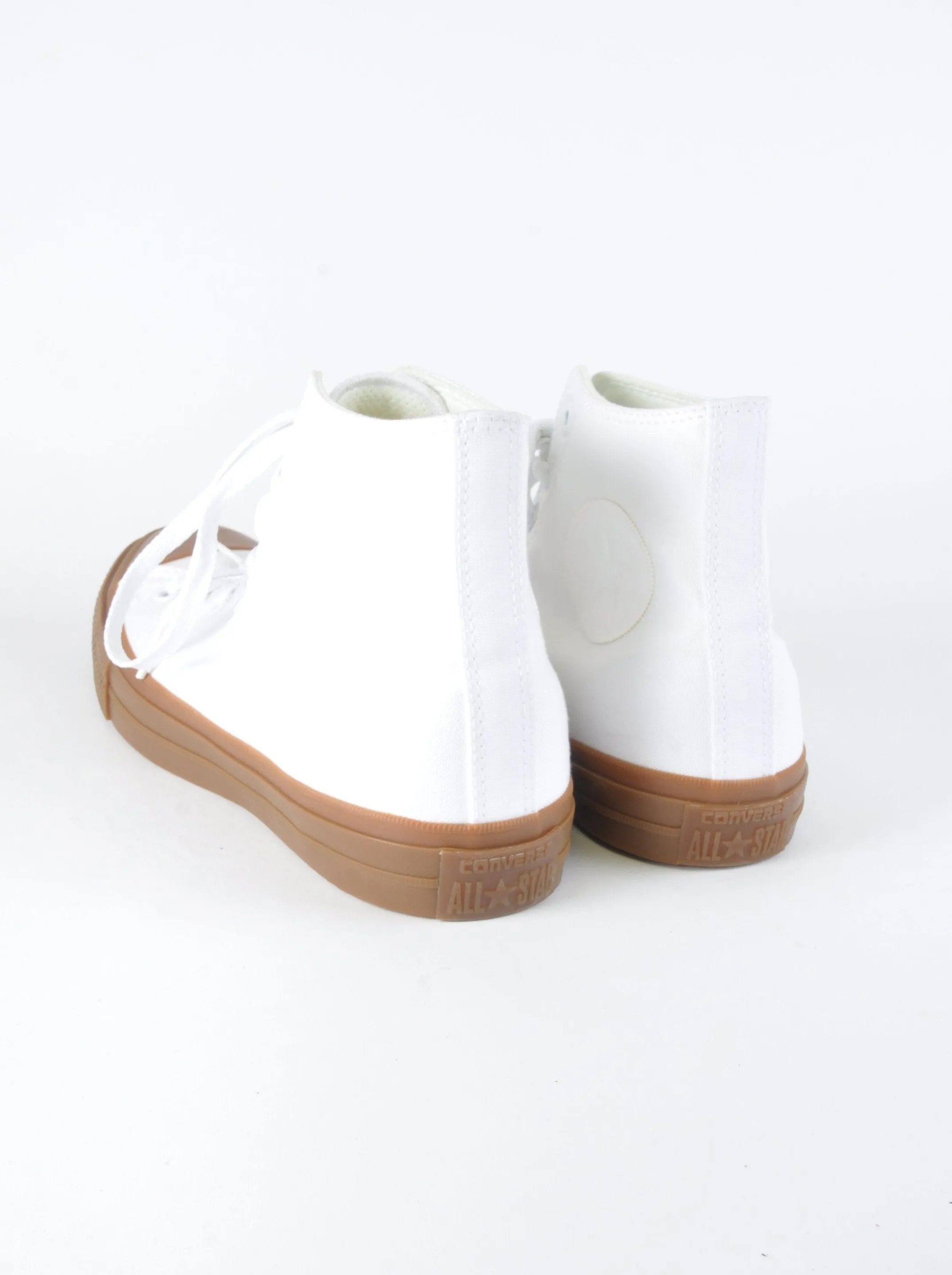 Gum-Sole White Hightop Converse - New But Imperfect