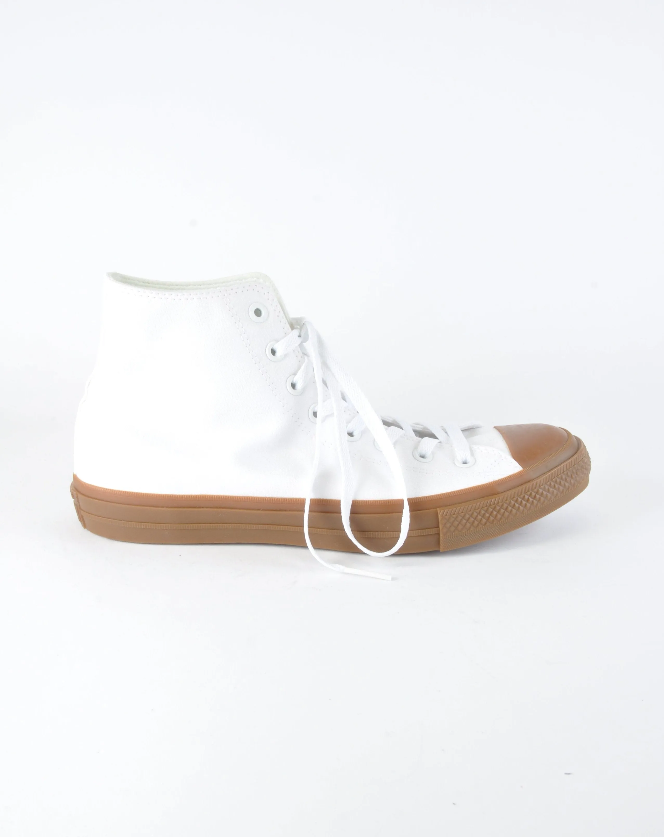 Gum-Sole White Hightop Converse - New But Imperfect