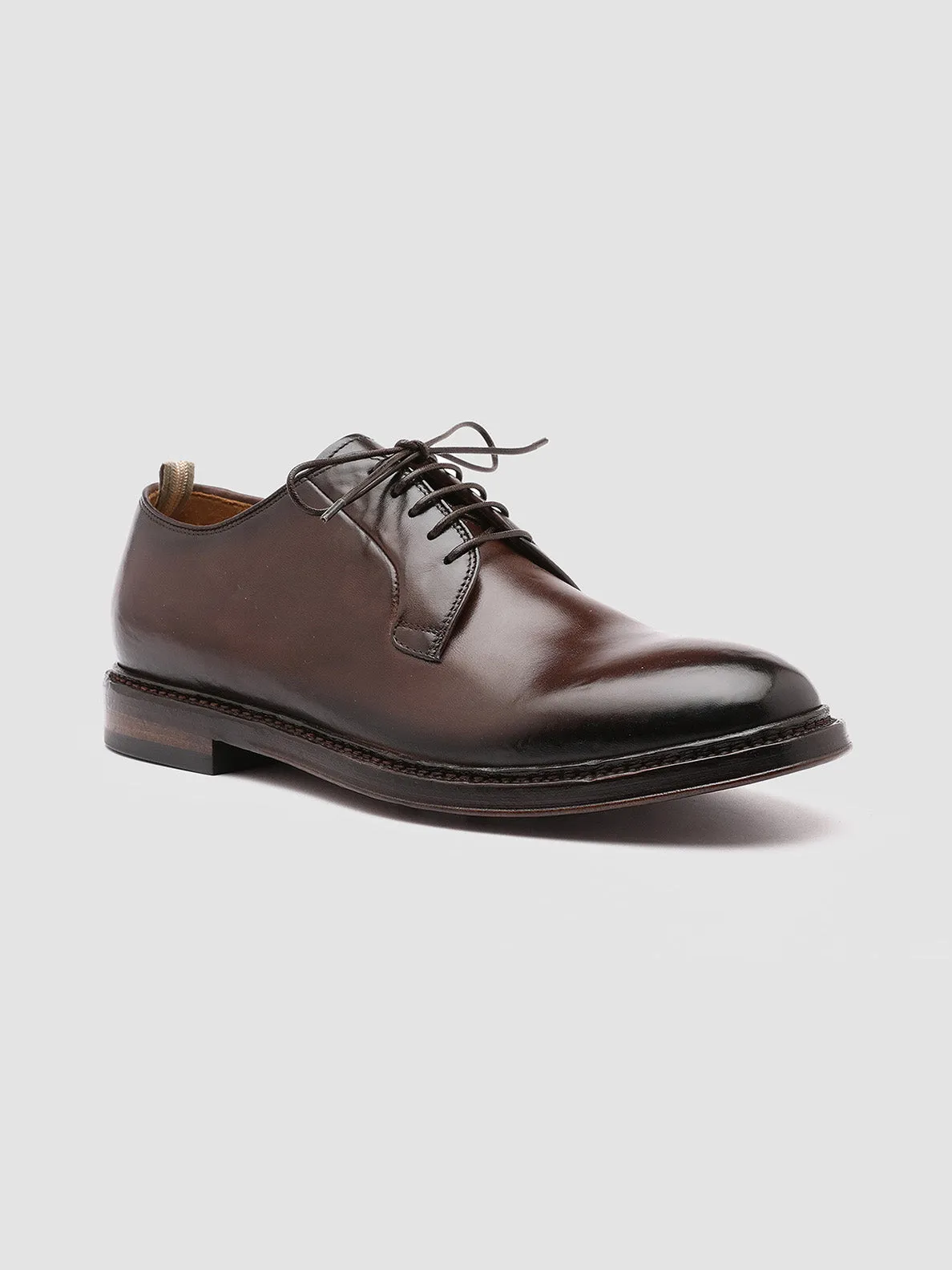 HOPKINS 003 - Brown Leather Derby Shoes