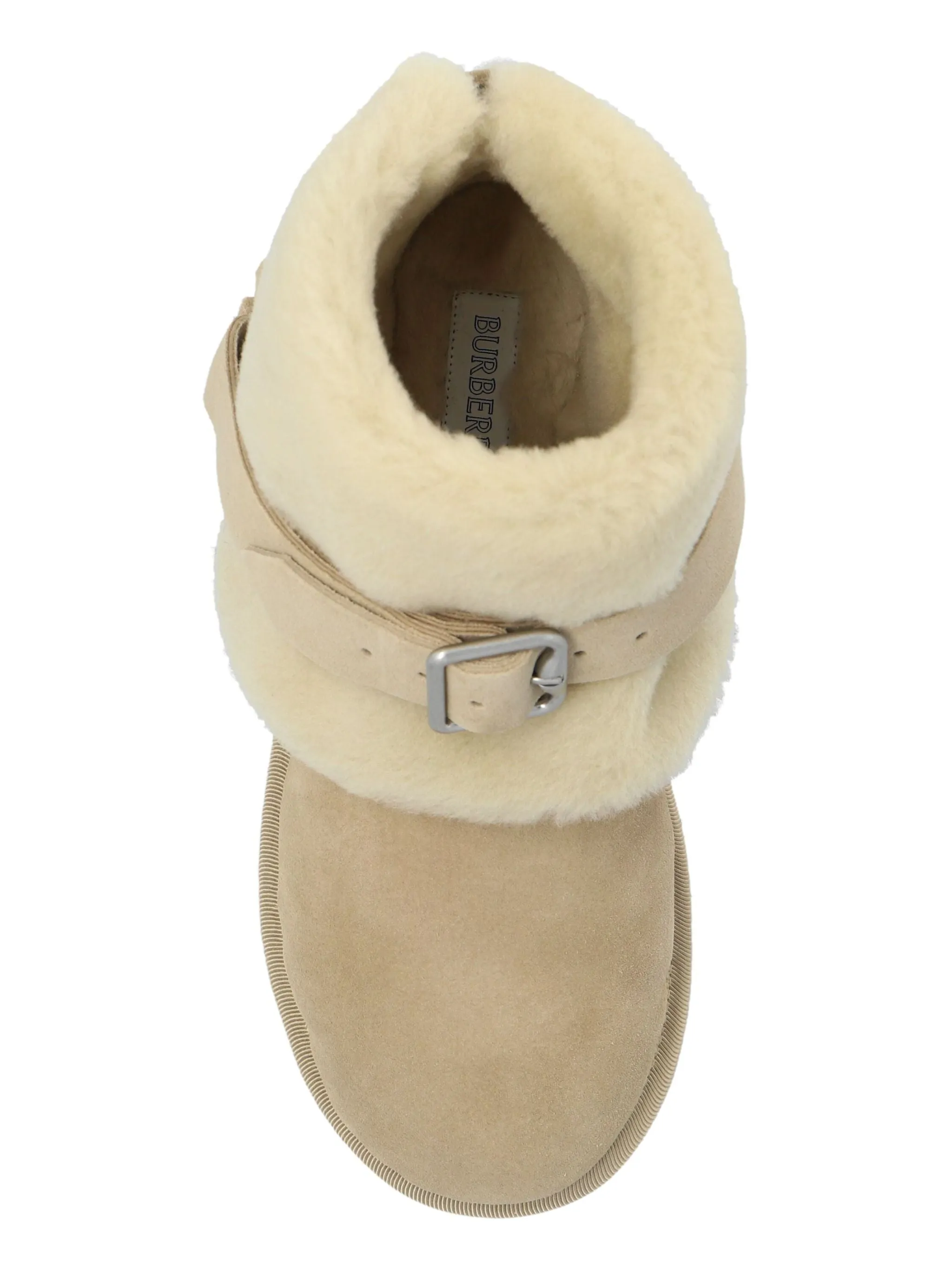 Hunter Beige Calf Suede Boots