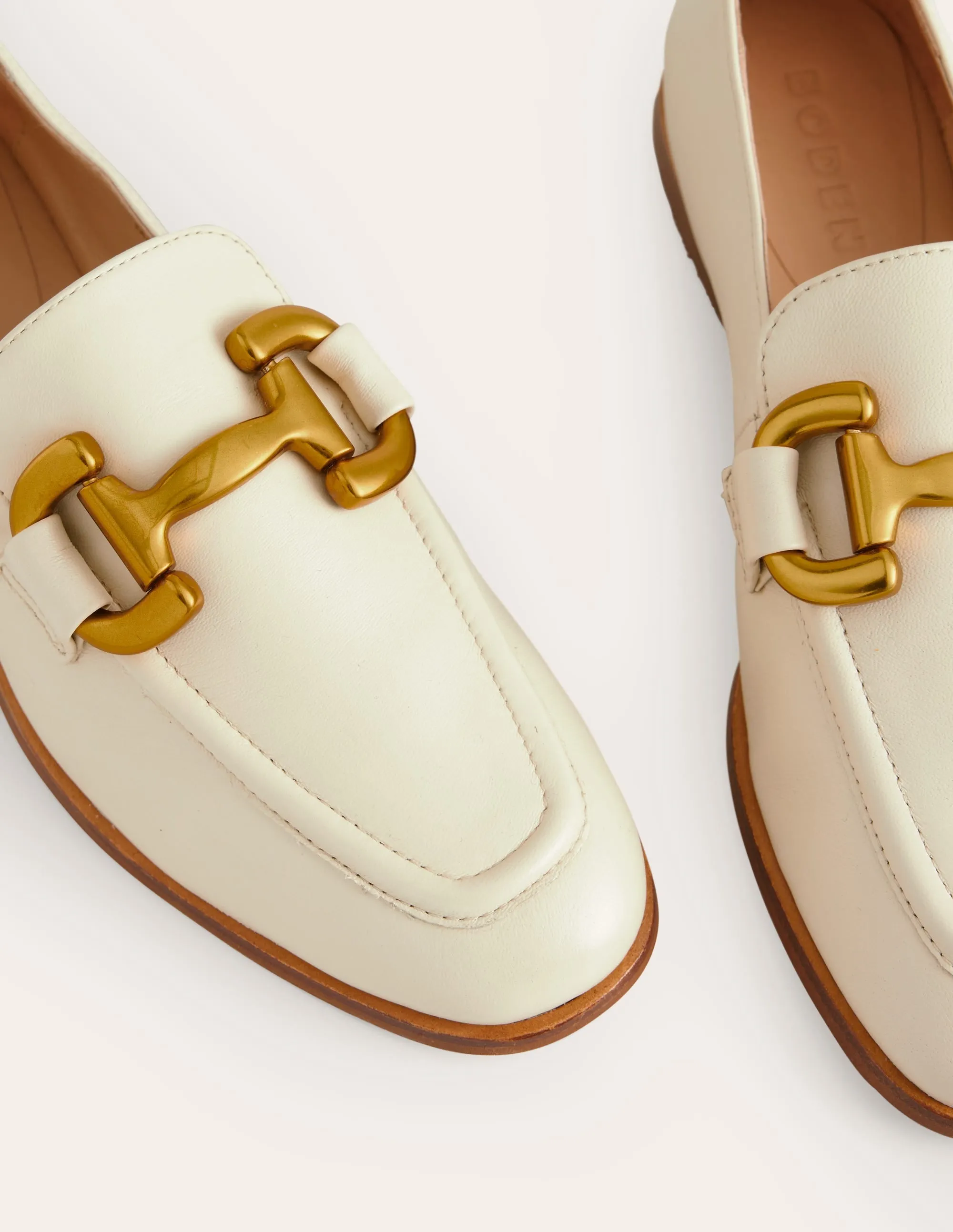 Iris Snaffle Loafers-Ecru