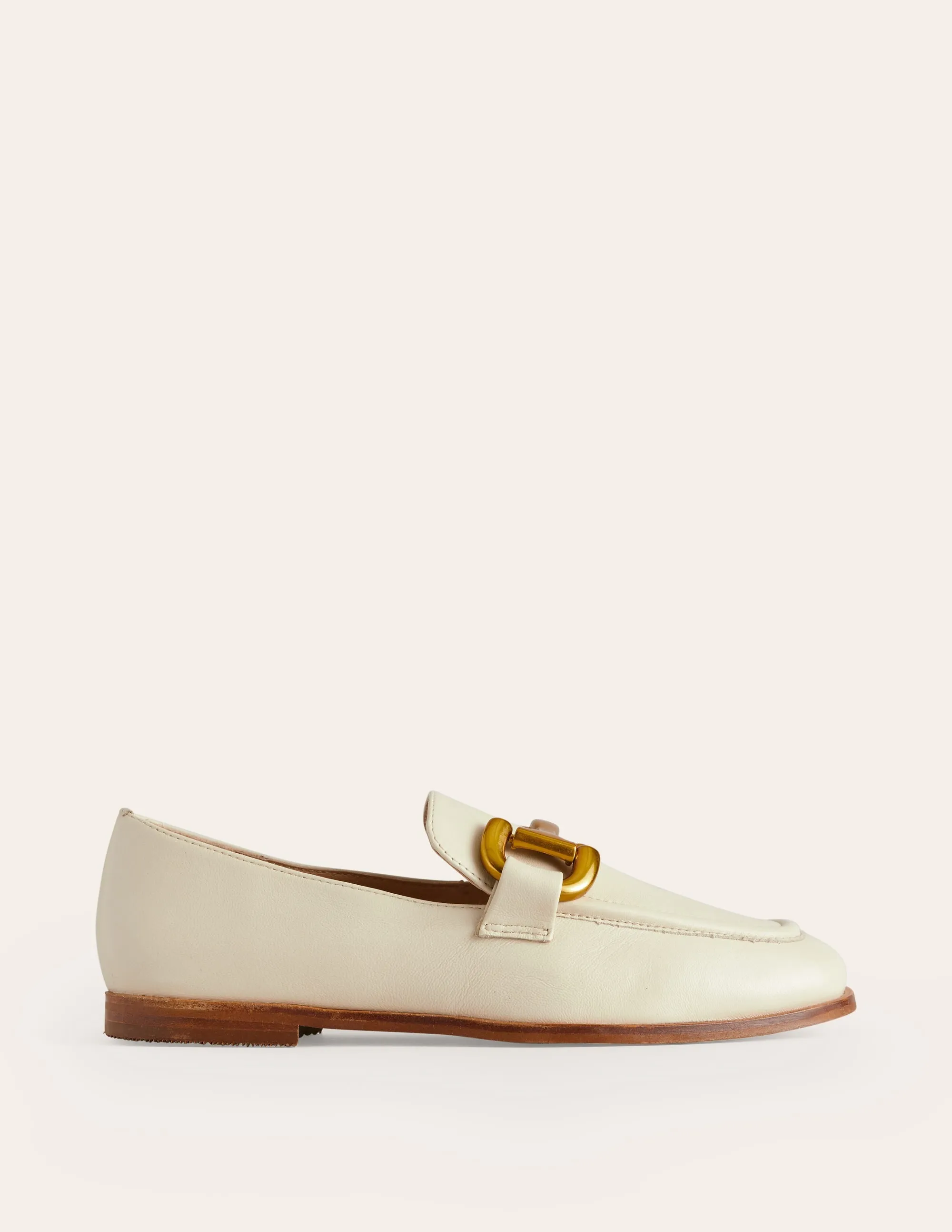 Iris Snaffle Loafers-Ecru