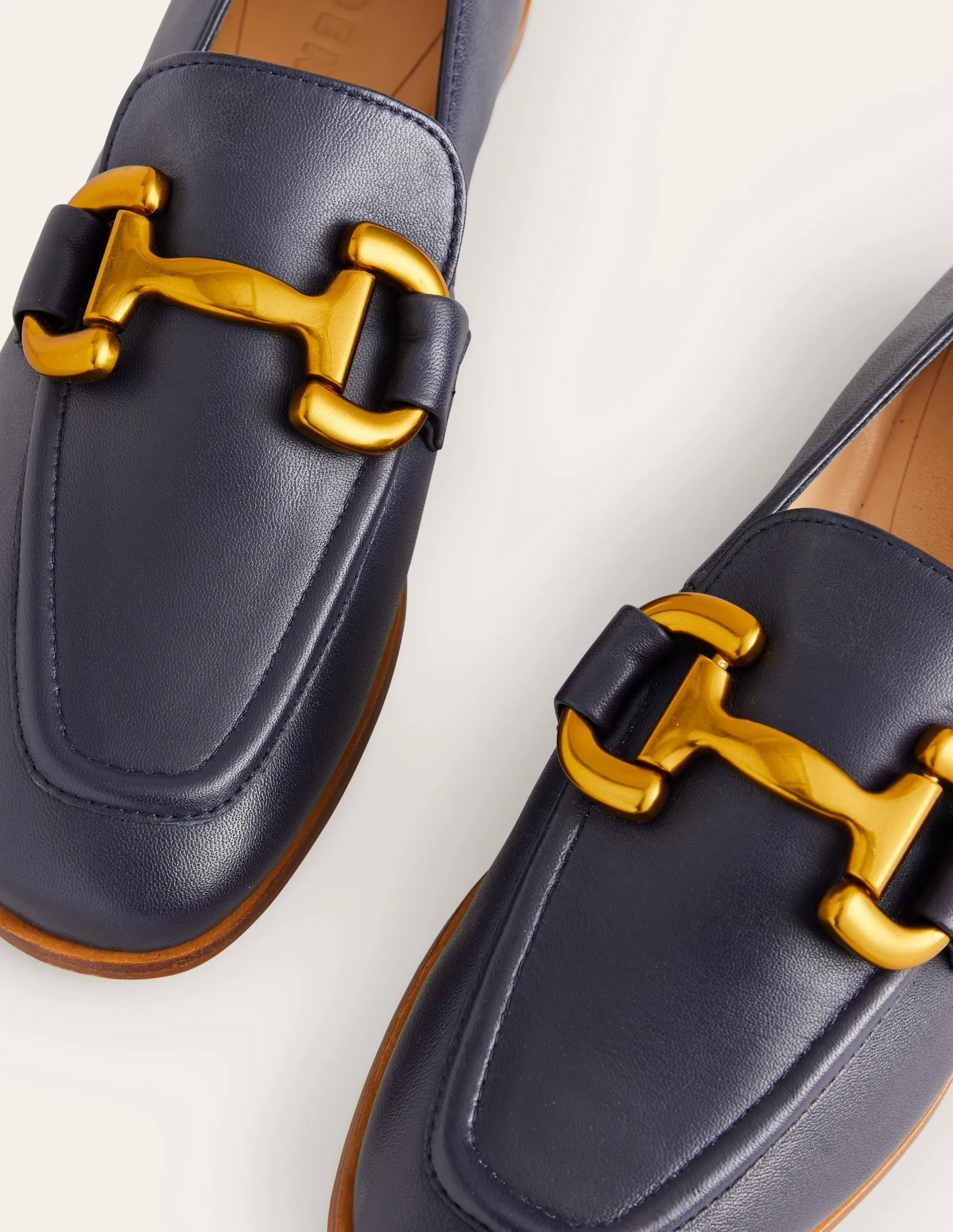 Iris Snaffle Loafers-Navy