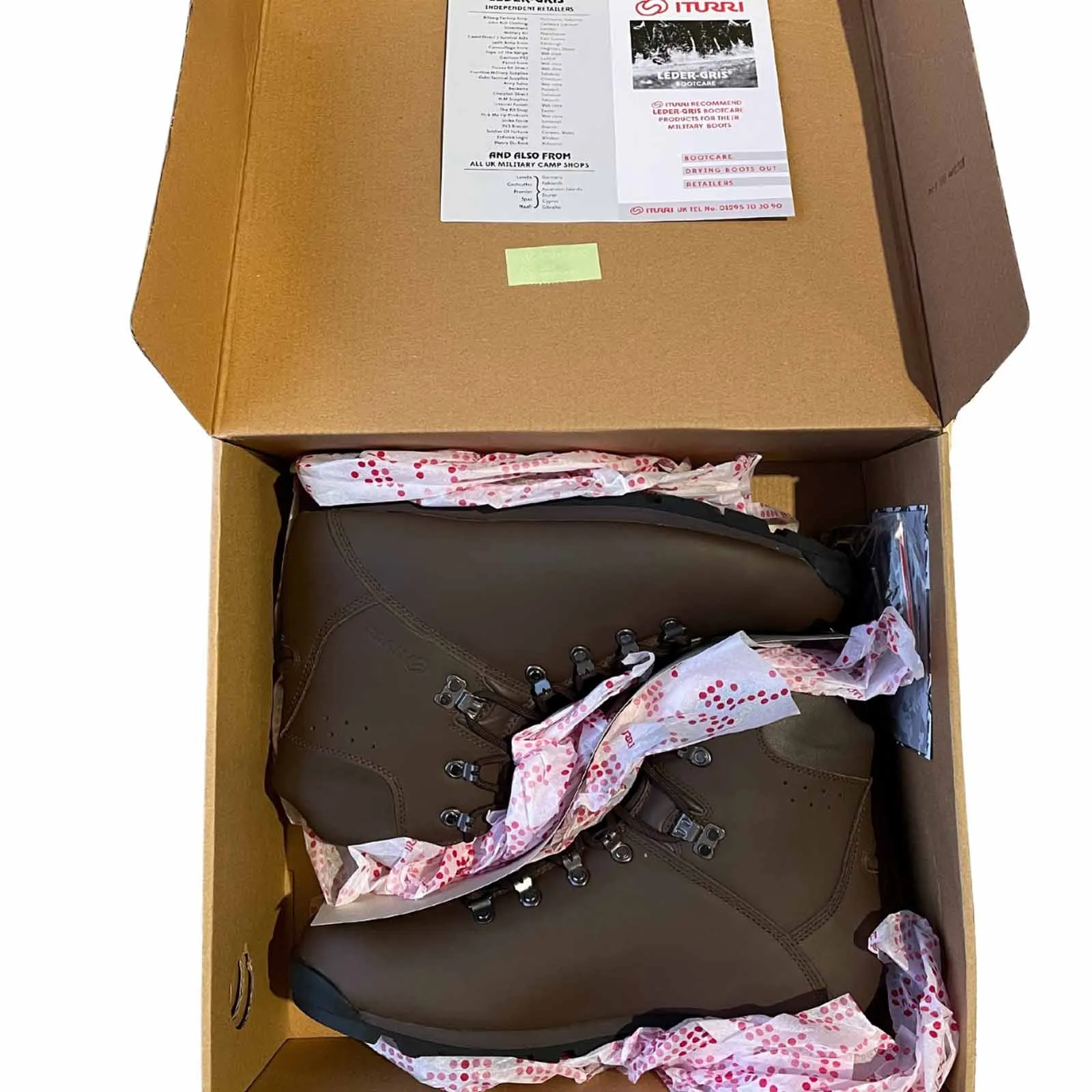 Iturri Patrol Boots MOD Brown NEW in Box