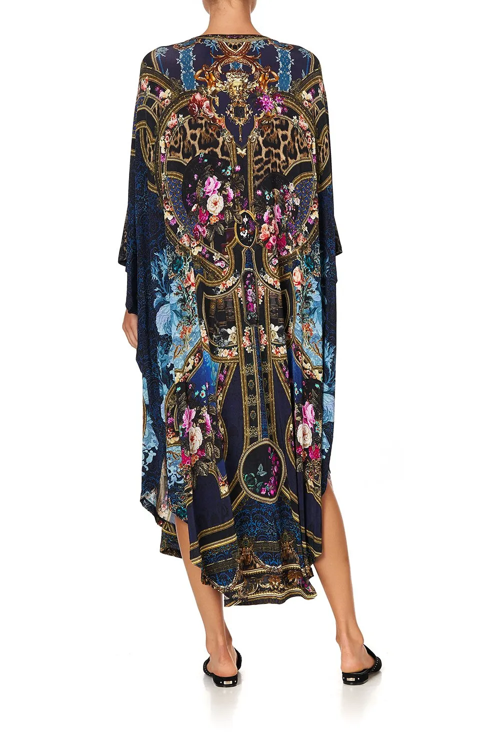 JERSEY LONG KAFTAN WITH ROUNDED HEM FIELDS OF TREASURE