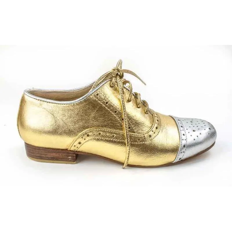 Jfahri Brogues - Metallic Silver Toed