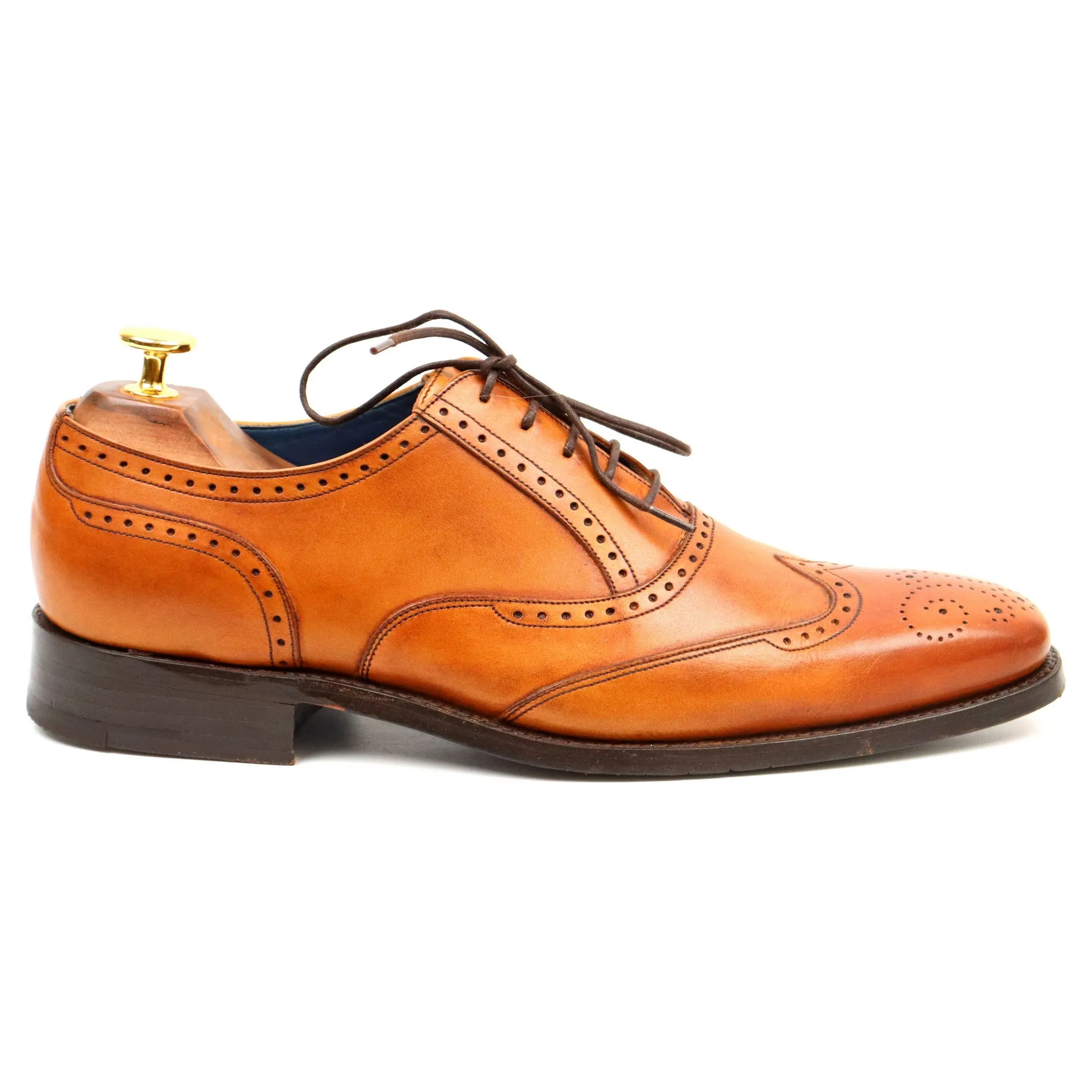 'Johnny' Tan Brown Leather Brogues UK 7 F