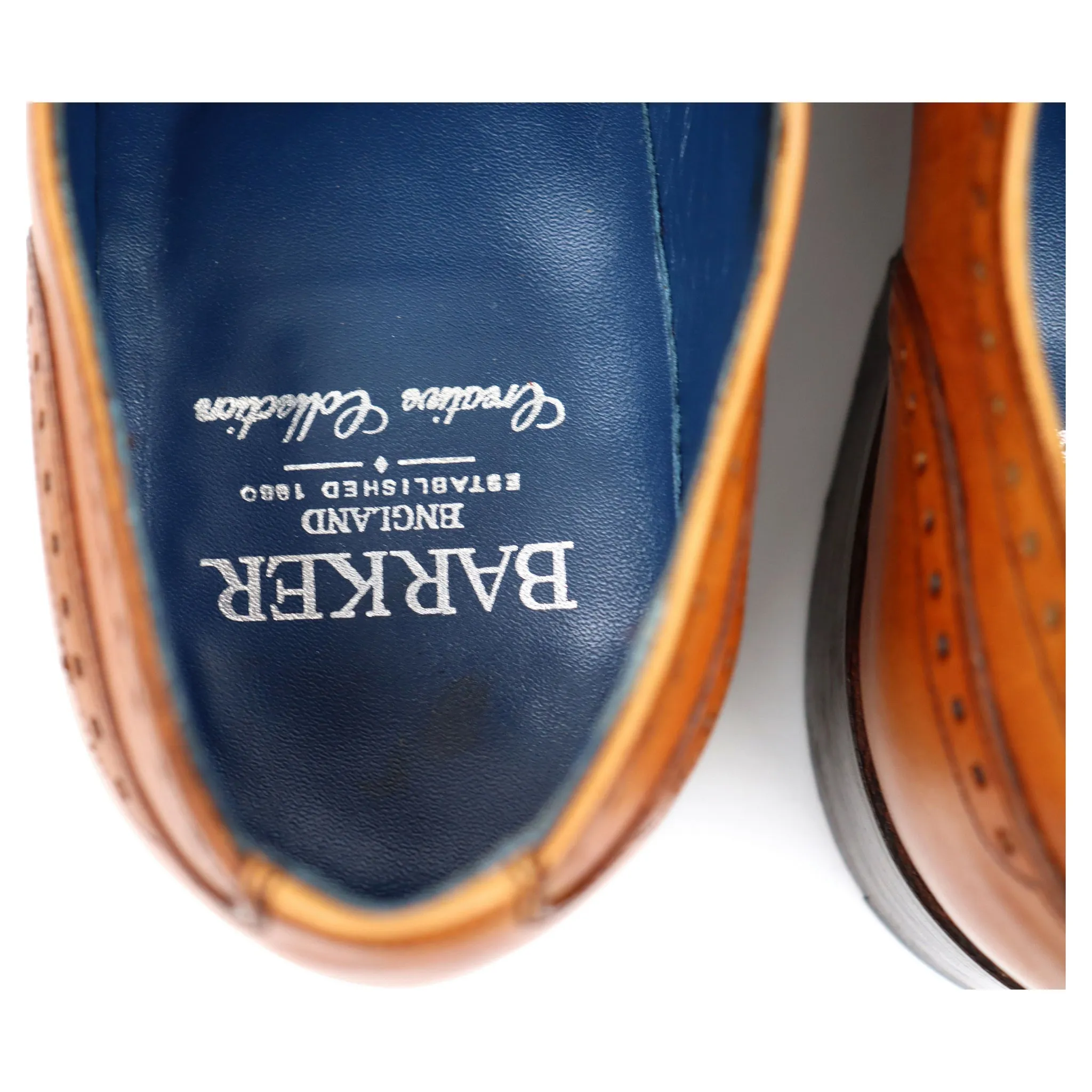 'Johnny' Tan Brown Leather Brogues UK 7 F