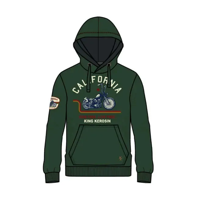 King Kerosin California Hoodie Smoke Green