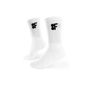 Logo Embroidery Breathable Crew Socks - 1 Pair