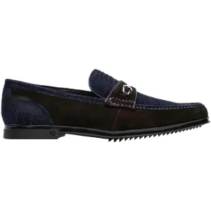 Marco Di Milano Hugo Osl Ostrich Leg and Rubber Navy-brown